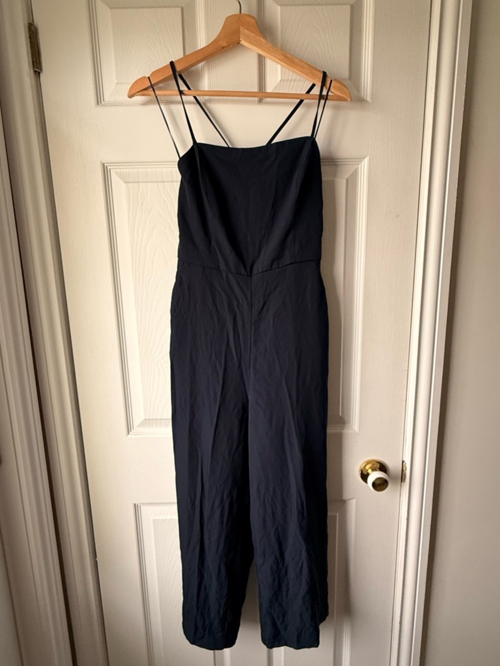 Dynamite Black Spaghetti-Strap Jumpsuit with Back Tie